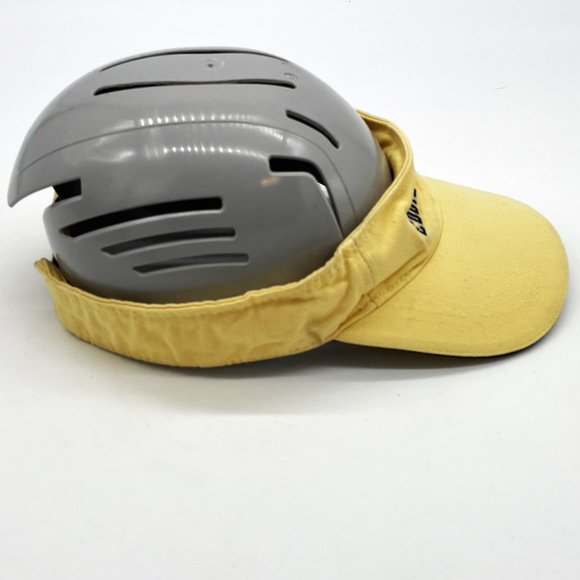 Vintage Eddie Bauer Since 1920 Hook & Loop Adjustable OSFA Yellow Visor Golf Hat - Picture 2 of 5